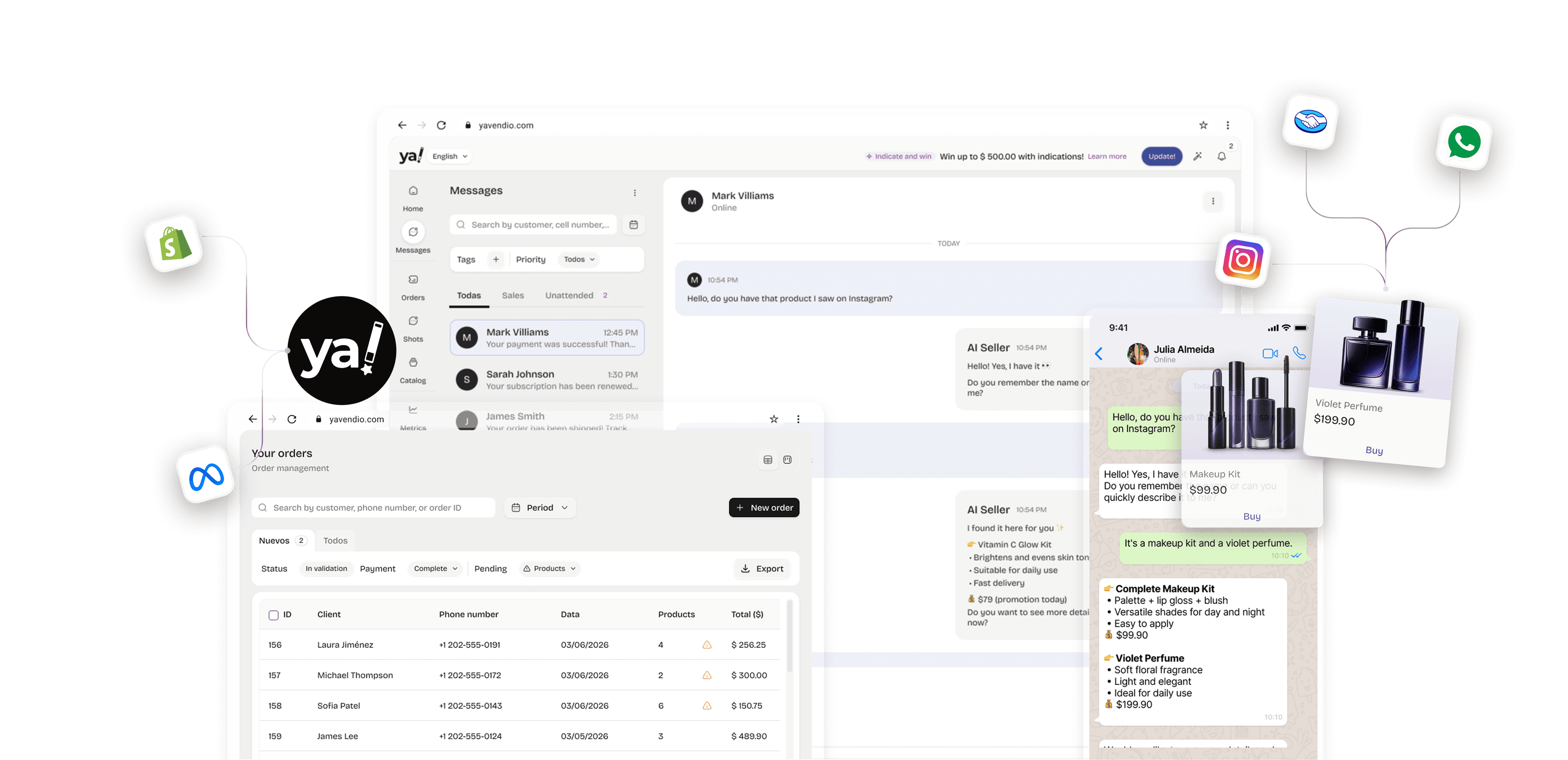 YaVendió platform — WhatsApp AI sales agent