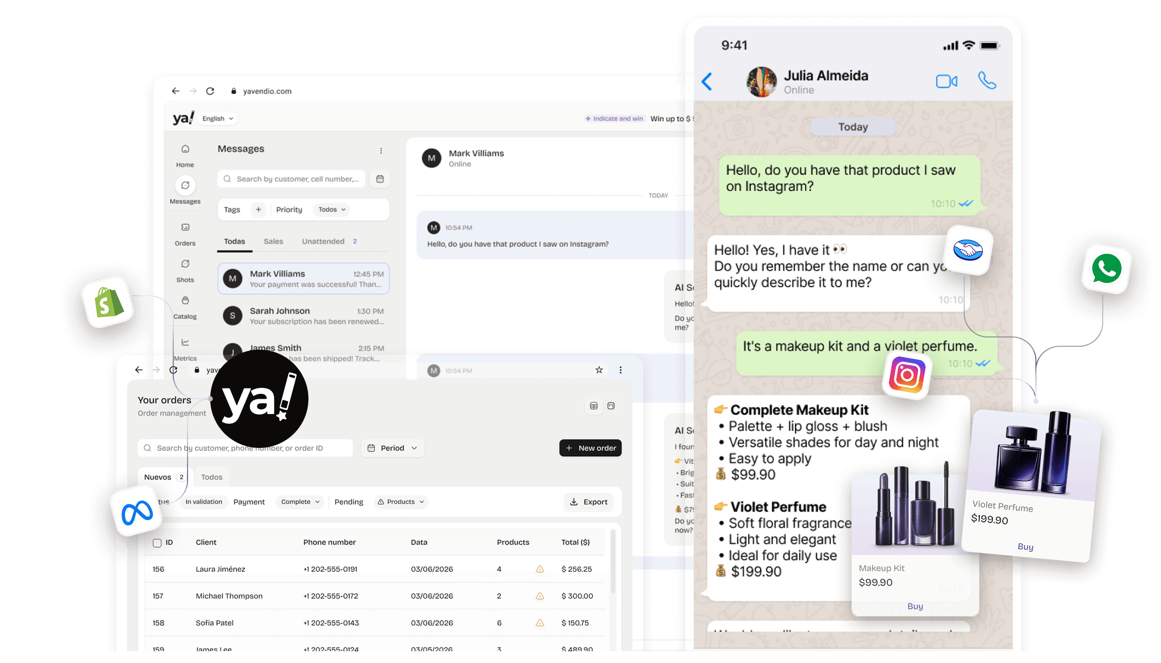 YaVendió platform — WhatsApp AI sales agent