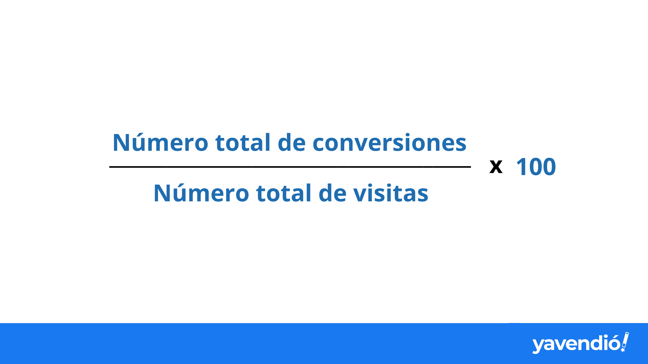 Fórmula de tasa de conversión