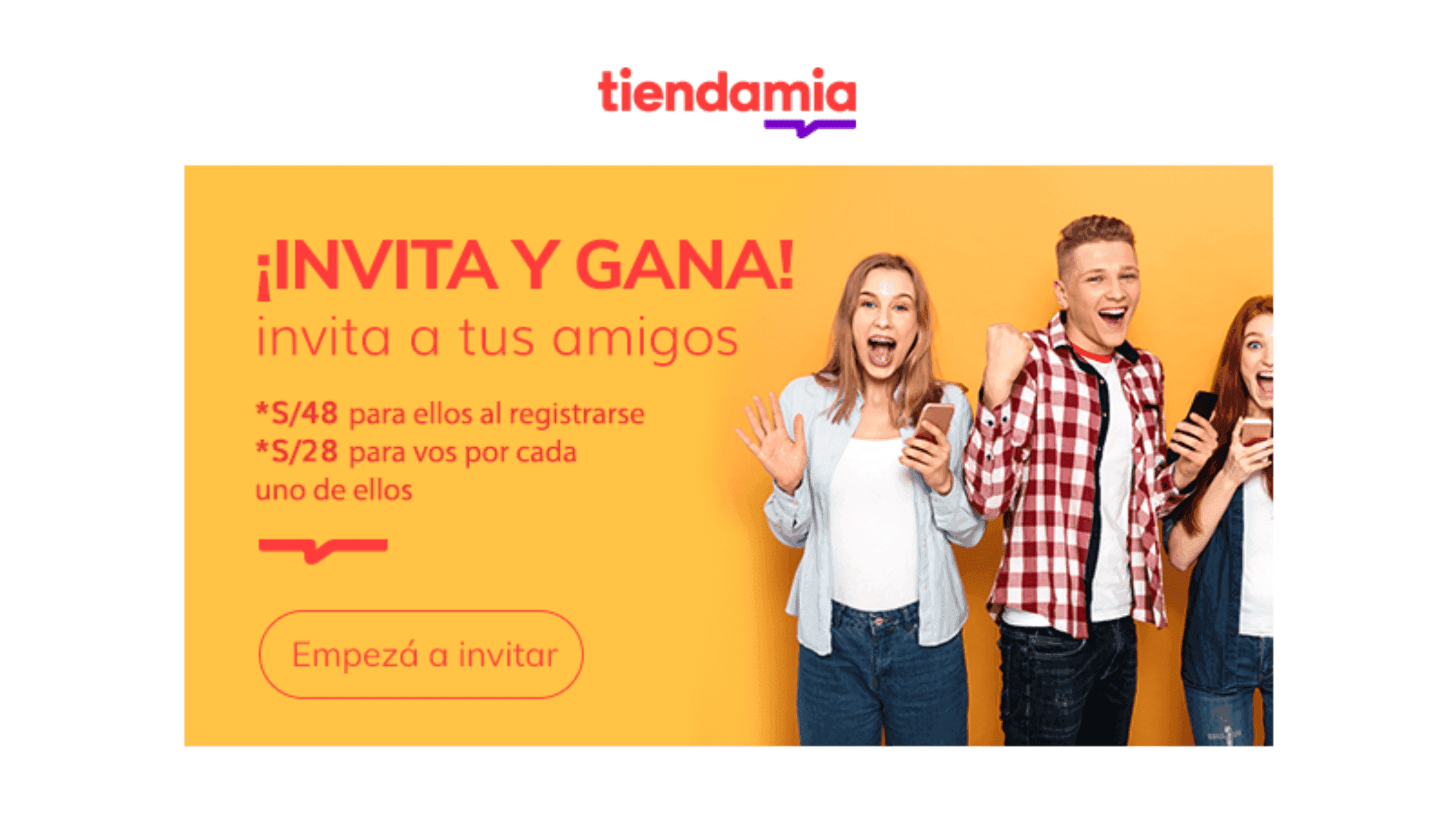 ejemplo de programa de referidos de tienda online